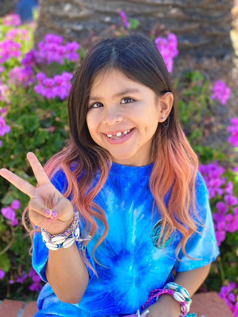 Adjustable Cowrie Shell Bracelet - Black