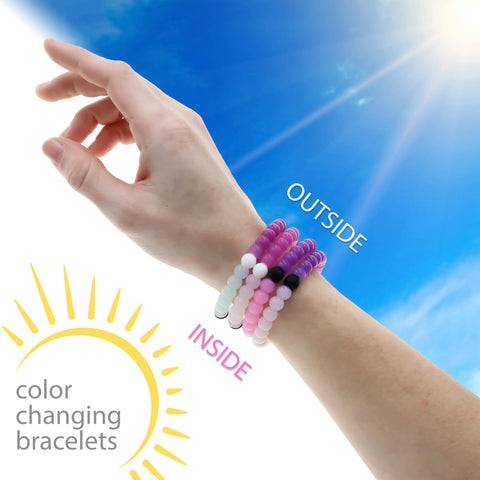 Color Changing Silicone Bubble Bracelet