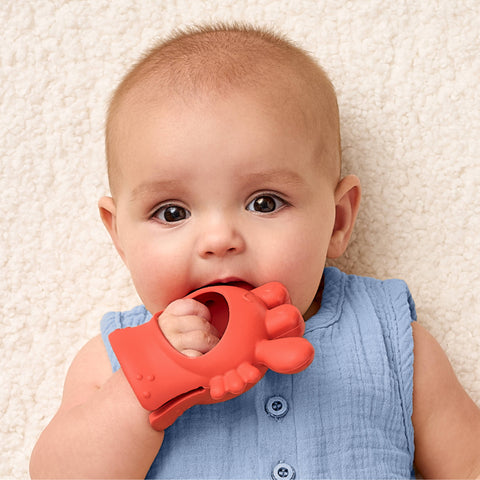 Bitzy Grip™ Hand Teether - Crab