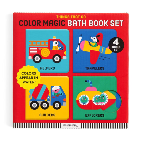 Color Magic Bath Book Set - Things That Go