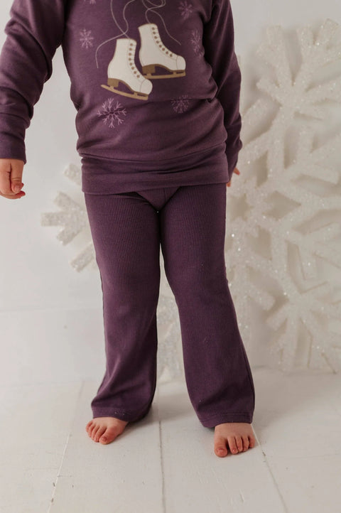 Flare Pants - Plum