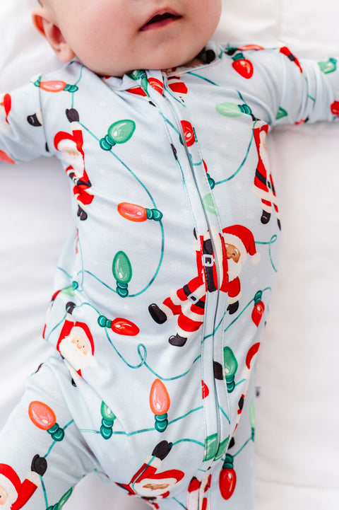 Hangin' With Santa Bamboo Convertible Footie for Babies