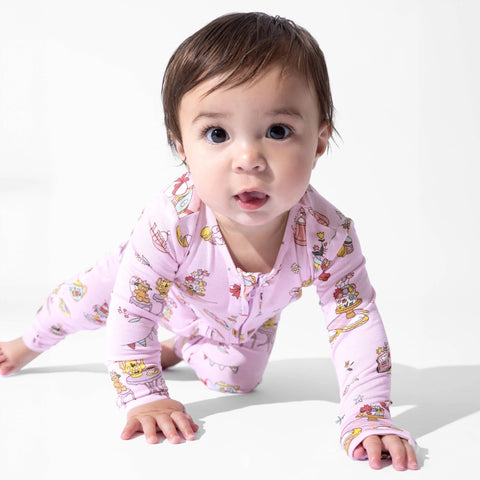 Bamboo Convertible Footie - Tea Party