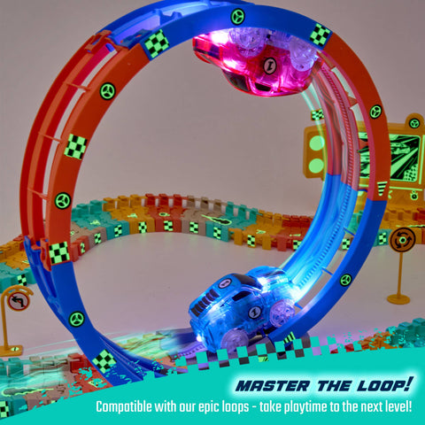 Light Up Speedway Racer Cars Set