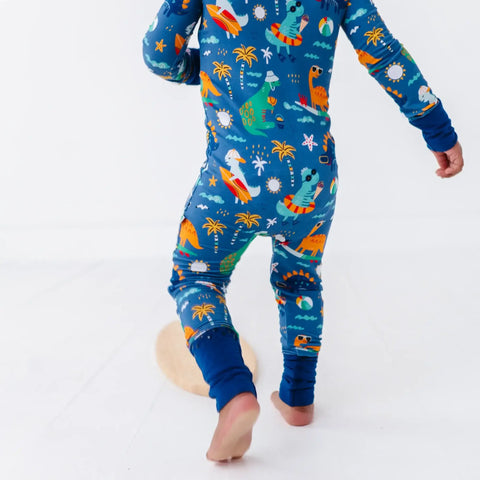 Rockin' and Roarin' Bamboo Convertible Footie