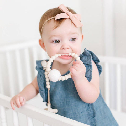 Cutie Teether Rattle: Lavender Clear