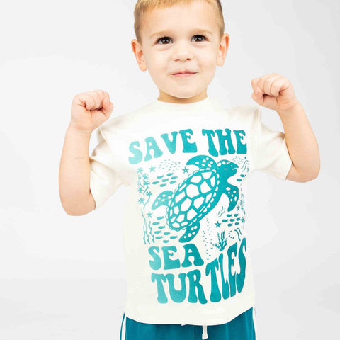 Save the Sea Turtles Ocean Conservation Kids T-Shirt