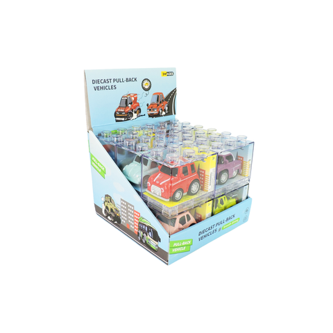 Rollin’ Large Diecast Pull-Back Car in Building Block Box
