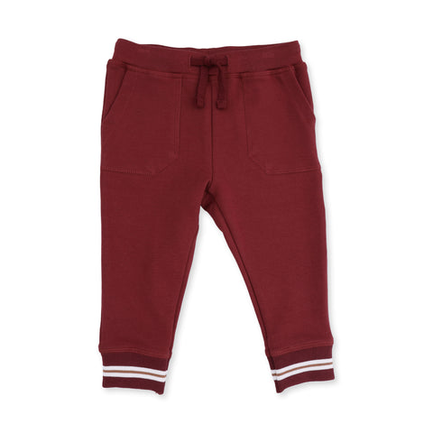 Varsity French Terry Jogger Pant - Maroon