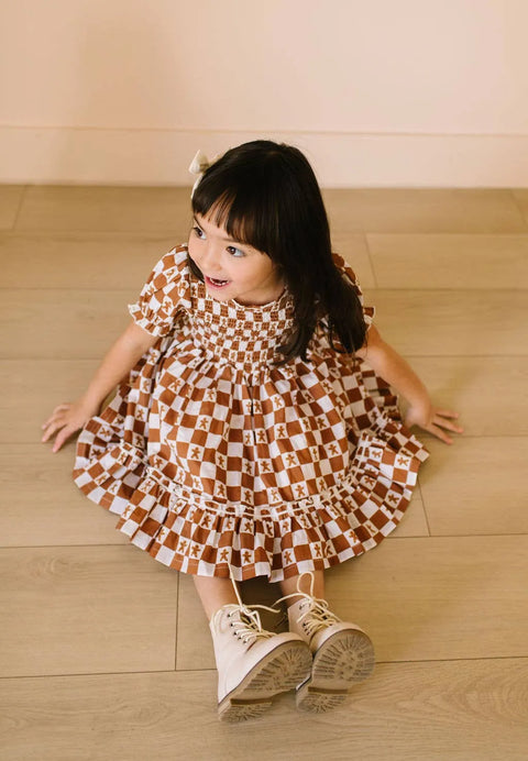 Alana Dress in Gingerbread