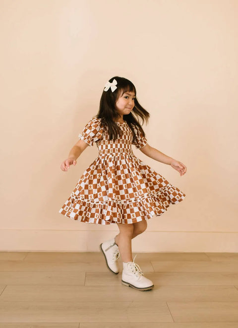 Alana Dress in Gingerbread