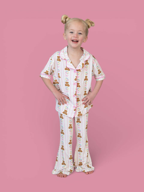 Bear-Y Blossoms Dream Girl's Flare Set