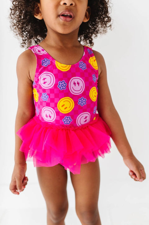 Electric Smiles Swimsuit With Tutu