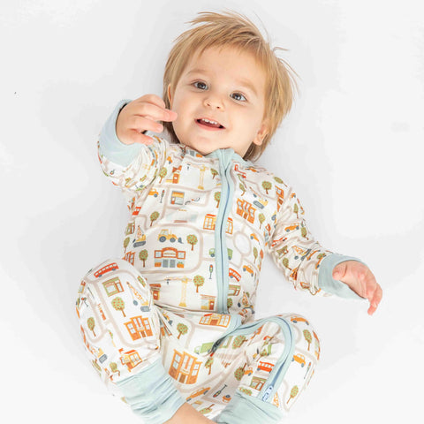 Let's Go City Bamboo Baby Pajamas