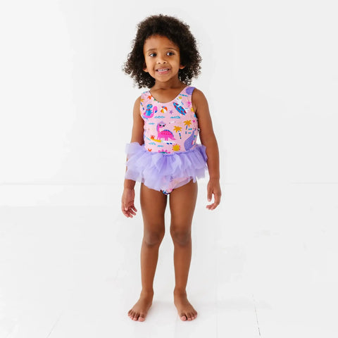 Diva Dinos Girls Swimsuit with Tutu