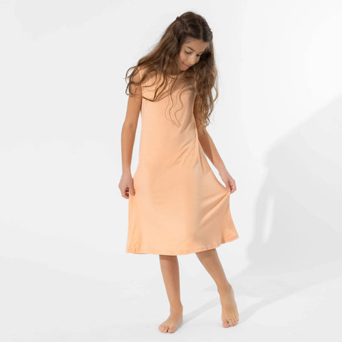Bamboo Sleeveless Dress - Peach Fuzz