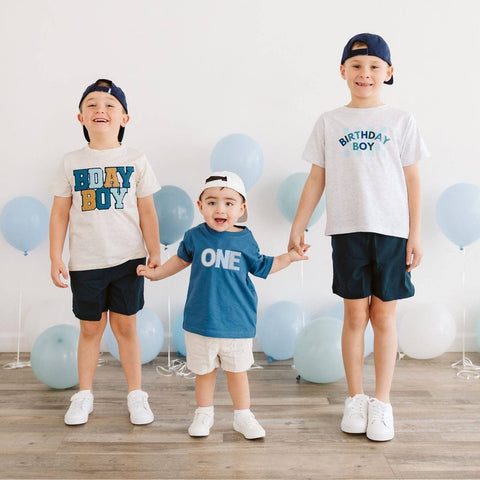 Birthday Boy Checker Short Sleeve T-Shirt