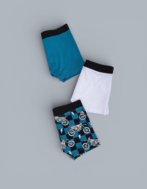Moto Mayhem Dream Boy's Boxer Brief Set