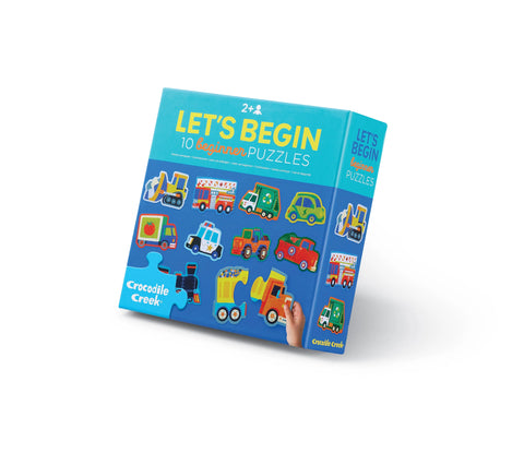 2-Piece Let's Begin Puzzle - Vehicles
