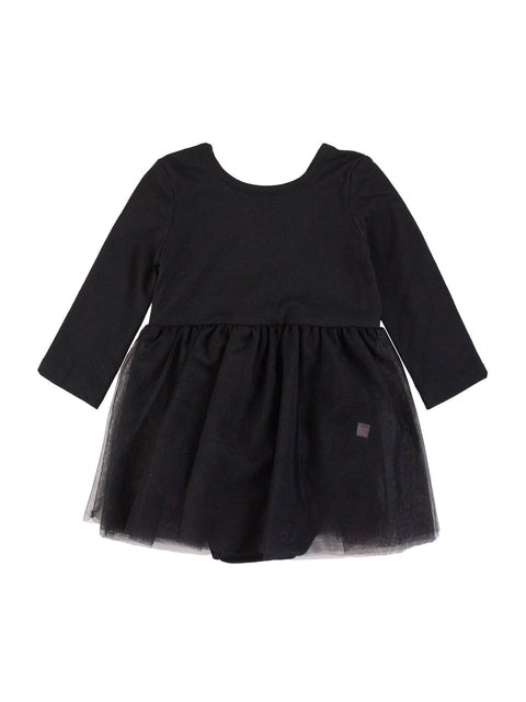 Black Tulle Skirted Romper