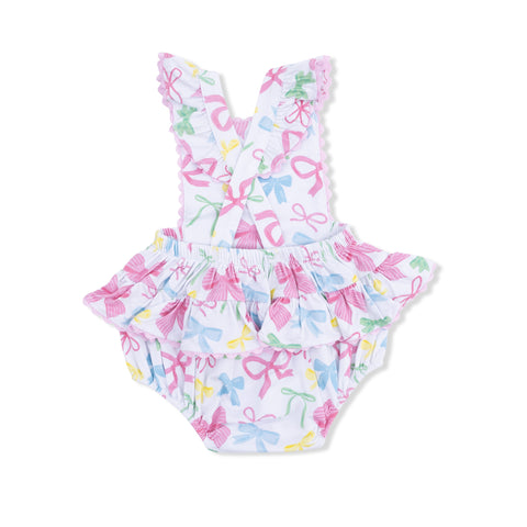 Ric Rac Ruffle Sunsuit - Sweet Bows