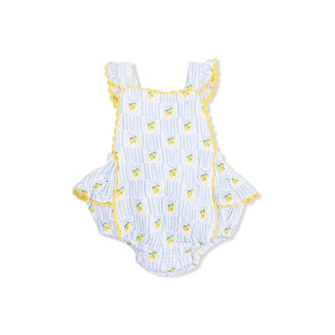 Ric Rac Ruffle Sunsuit - Lovely Lemons