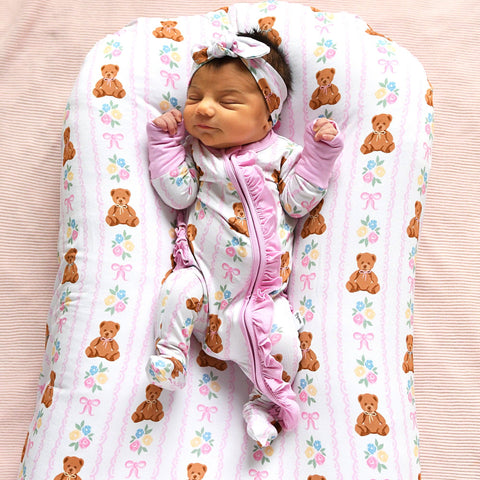 Gillian Ruffle Zip Bamboo Pajama