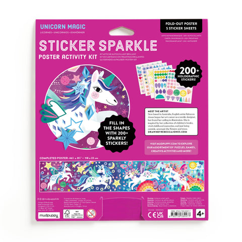 Sticker Sparkle Poster Activity Kit - Unicorn Magic