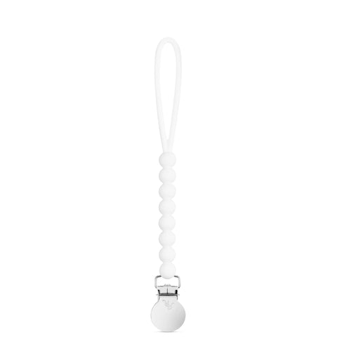 Pacifier Clip: White