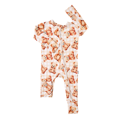 Teddy Zip Bamboo Pajama