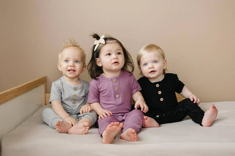 White Bamboo Henley Romper