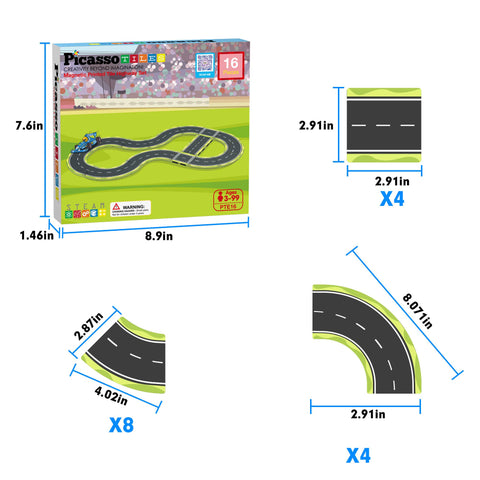 Speedway Magnetic Car Track Set