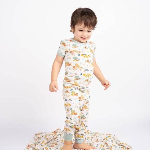 Beach Day Kids Bamboo Pajamas Set