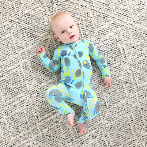 Roger Blue Tennis Zip Bamboo Pajama