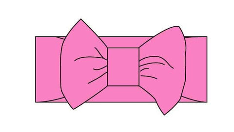 Mermaid Pink Bamboo Baby Bow