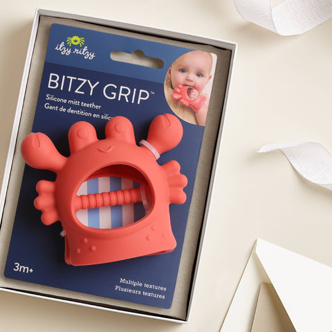 Bitzy Grip™ Hand Teether - Crab
