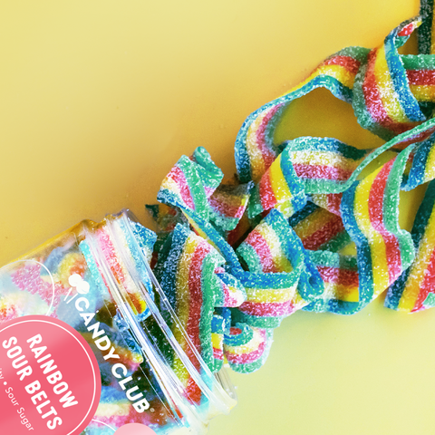 Rainbow Sour Belts Candy