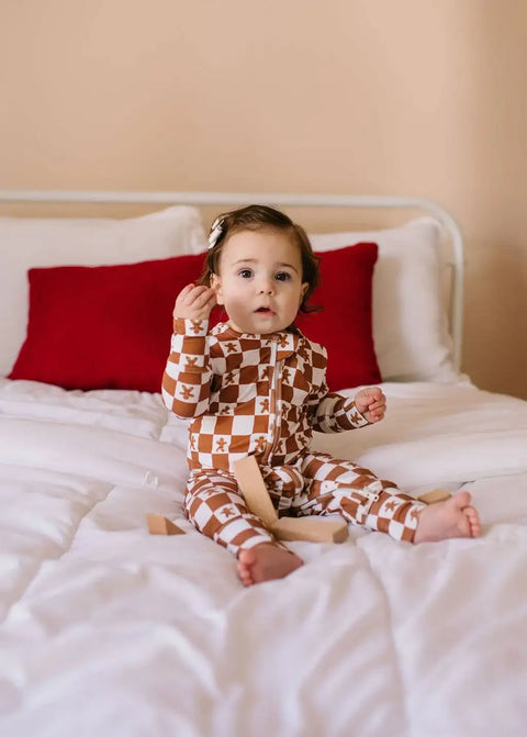 Zippy Bamboo Baby Pajama in Gingerbread