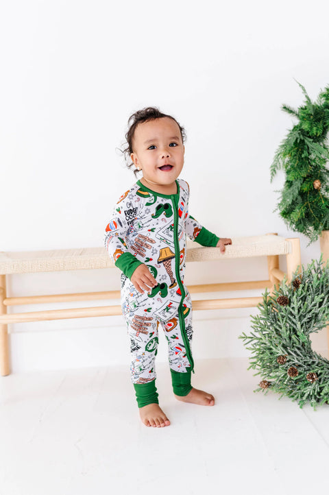 Christmas Classics Bamboo Convertible Footie for Babies