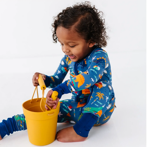 Rockin' and Roarin' Bamboo Convertible Footie