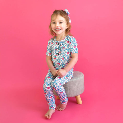 Cherry Bamboo Girls Lounge Set