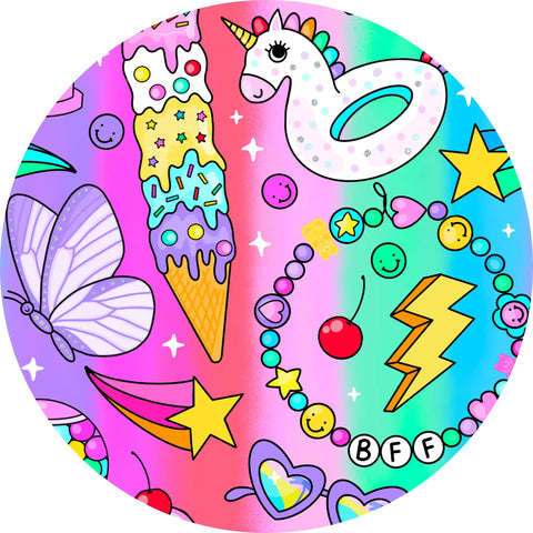 Cosmic Candyland Bamboo Convertible Footie