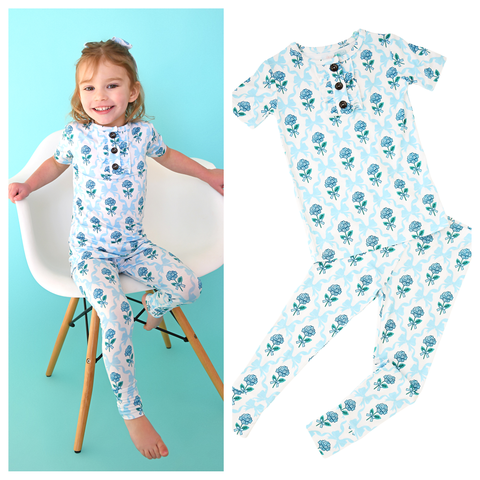 Savannah Ruffle Bamboo Girls Lounge Set