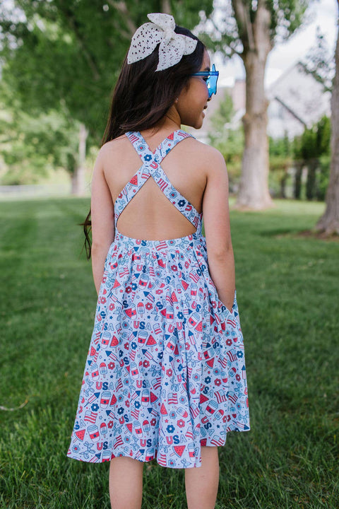 Sofia Dress - Blue Celebration