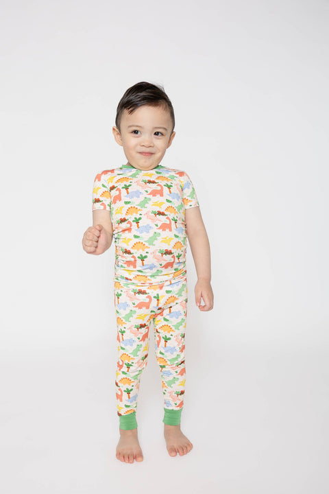 Dino Bamboo Pajama Set for Kids