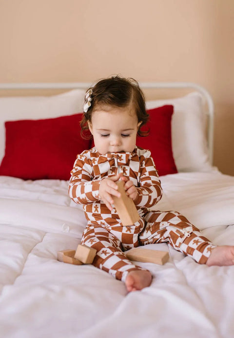 Zippy Bamboo Baby Pajama in Gingerbread