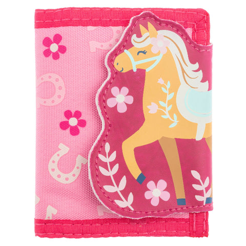 Kids Tri-Fold Wallet - Pink Kitty Cat