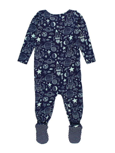 Blast Off Bamboo Footie Pajama