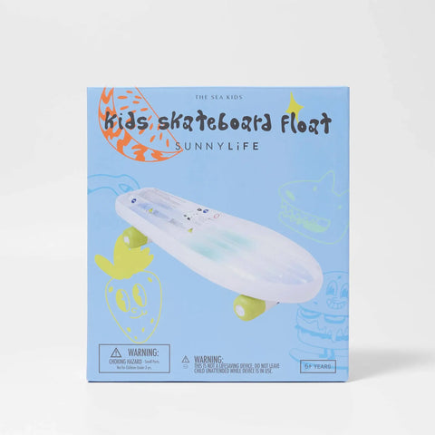 Kids Skateboard Float - Blue-Lime