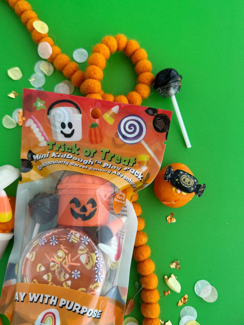 Trick or Treat Mini KidDough Play Pack | Candy Corn Scented